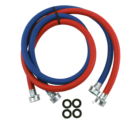 3804FFB2RB--⅜" X 4' FEM/FEM - 2 PK RED/BLUE, 3804FFB2RB