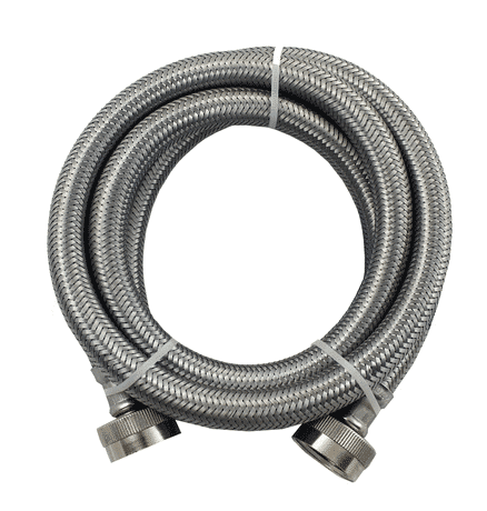 3805FFSSLG--⅜" X 5' FEM/FEM SS INLET HOSE, 3805FFSSLG