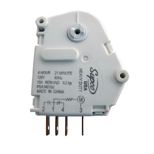 Supco Refrigerator Defrost Timer, 6h 21min, Similar to WP4391974, SPA1401AD