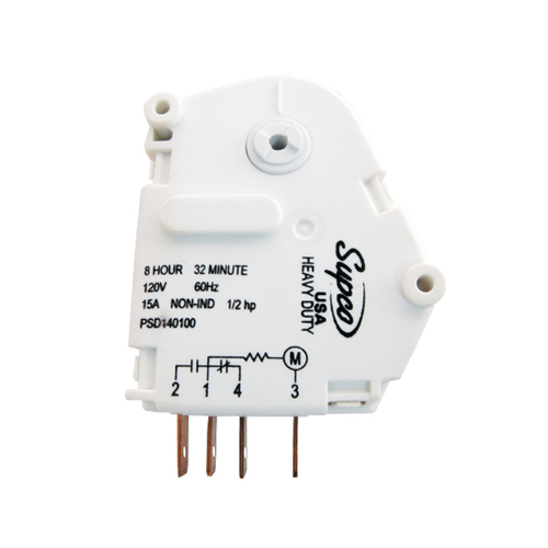 Supco Refrigerator Defrost Timer, 120V, Similar to R0131577, SPD1401AM