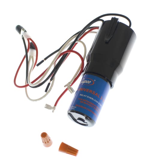 Universal Refrigerator 3 'N 1 Relay, Overload & Start Capacitor Combo, URCO810