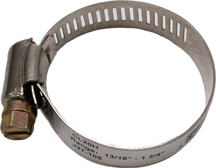 CL20H--S/S HOSE CLAMP 13/16" - 1-3/4", CL20H