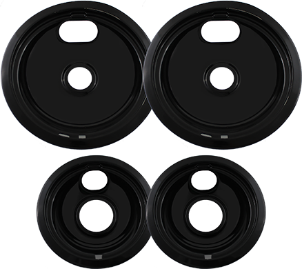 DP8051--PORCELAIN PAN SET, 4 PK INCLUDES (2) DP0353 AND (2) DP0350, DP8051