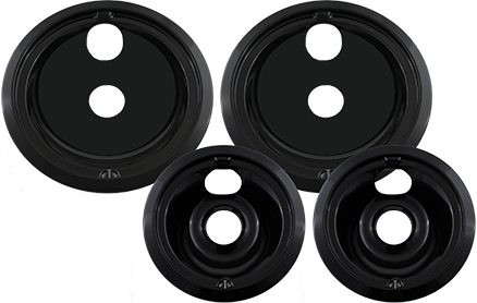 DPGEP--DRIP PAN SET - PORCELAIN (4 PK), DPGEP