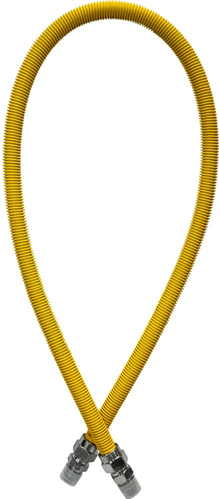 GC30C-3131-48--SS GAS CONNECTOR, 1/2" OD x 48" LONG, GC30C-3131-48