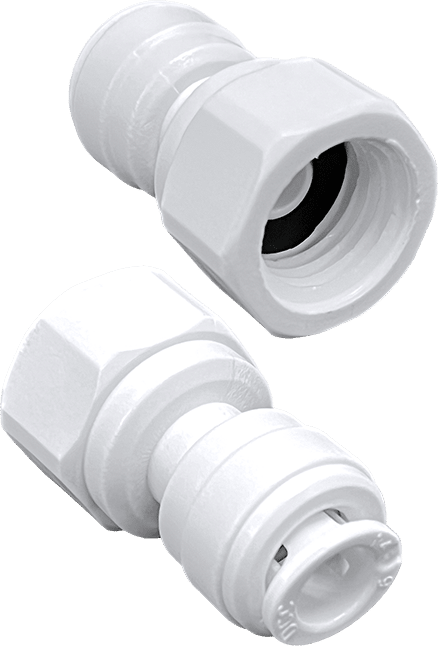 SPP450822W--1/4 OD X 1/4 NPTF SPEED FIT ADAPTER, SPP450822W