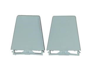Whirlpool 4318297 Refrigerator Door Shelf End Cap Set, White, 2 Pieces