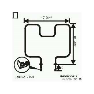 Frigidaire Range Oven Bake Element (5303207158)