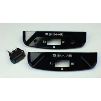 Whirlpool Range Fan Control Switch, Black (W10341820)