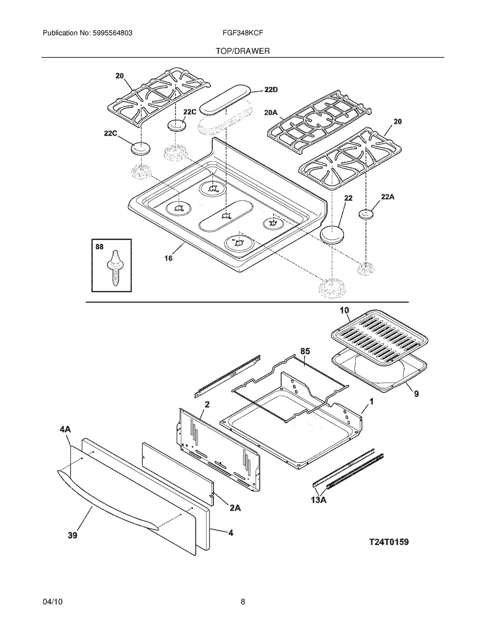 316534200 : C++ 316534200 GLIDELOW BROIL INNER