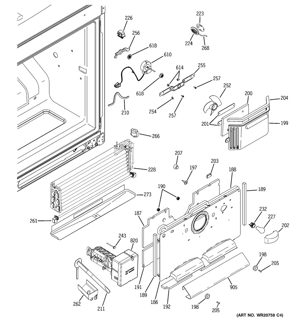 GROMMET AND TUBE ASM (WR01F00858)