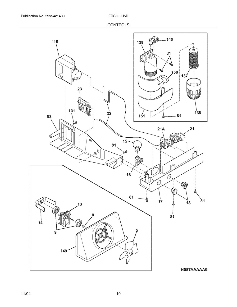 242204502 : 242204502 SHROUD ASMY, EVAP FAN