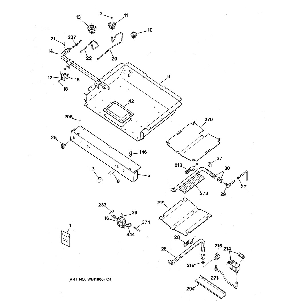 GE Range Gas Pressure Regulator (WS01F02337)