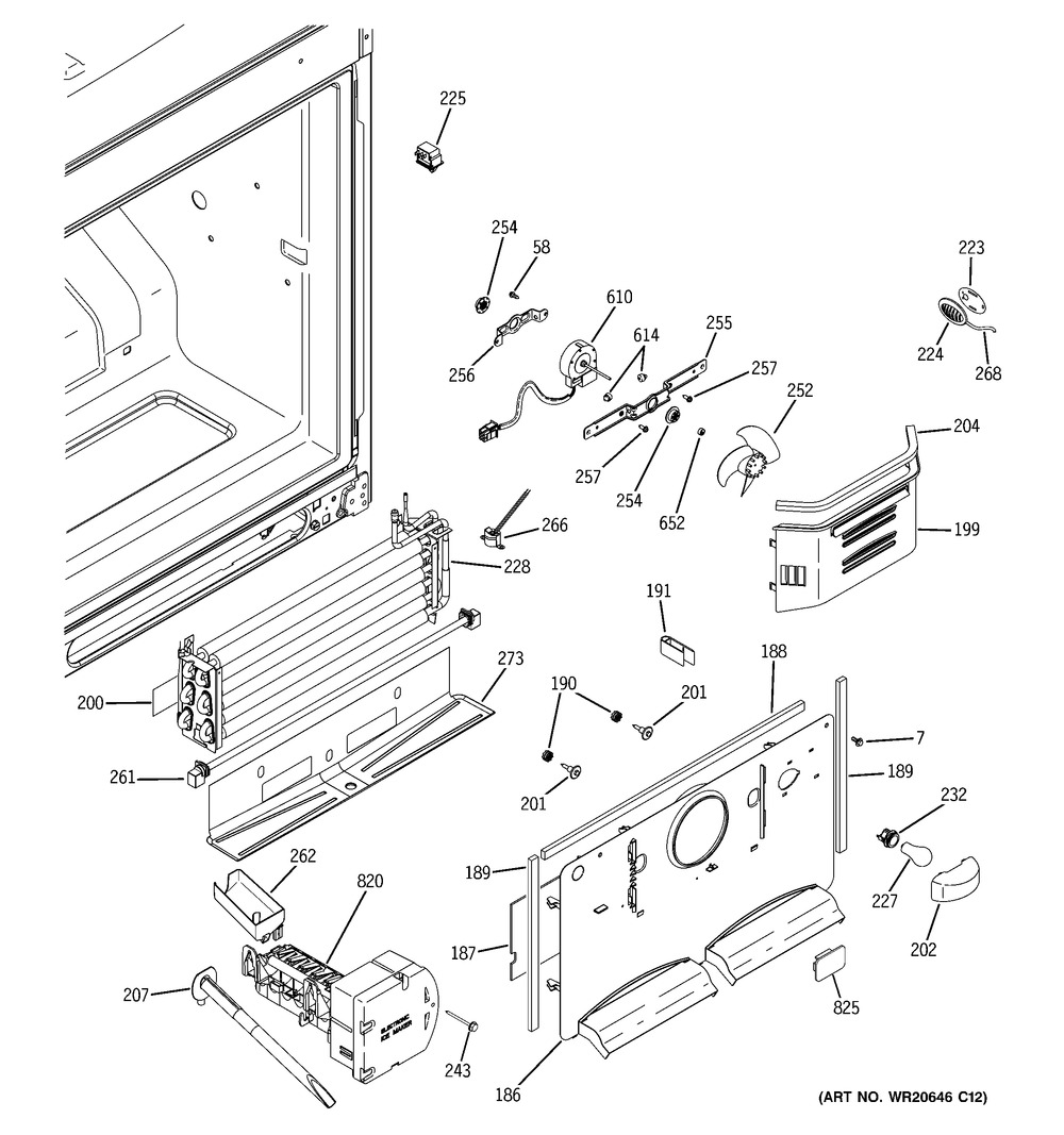 GE, LOW SIDE ASM, WR01F01768