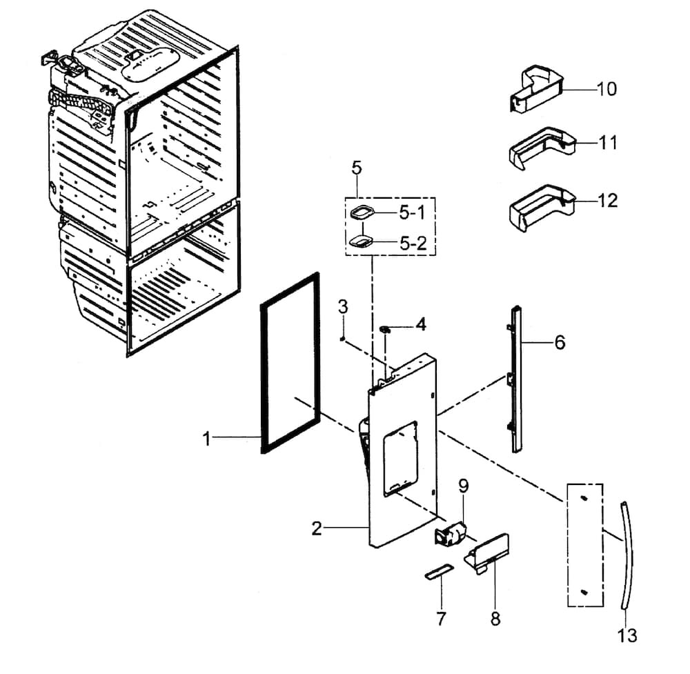 SAMS DOOR BIN L/H (DA97-11483A)