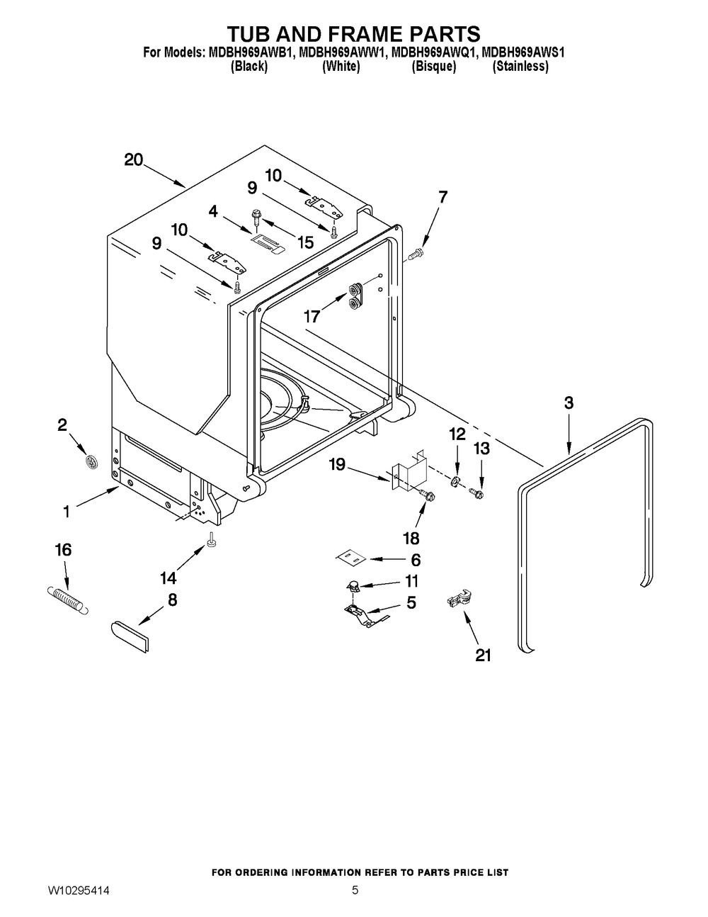 Whirlpool Dishwasher Door Latch Strike (WPW10317686)