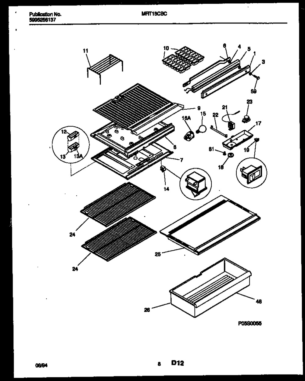 FRIG RE SLIDING WIRE SHELF (5303283111)