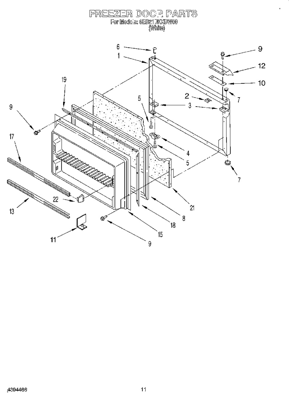 WHPL RE DOOR GASKET (2188458A)