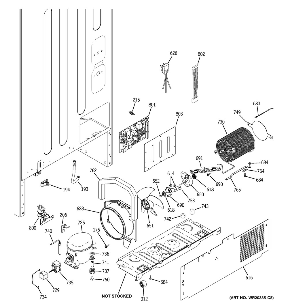 GE, BOARD ASM MAIN CONTROL, WR01F04178