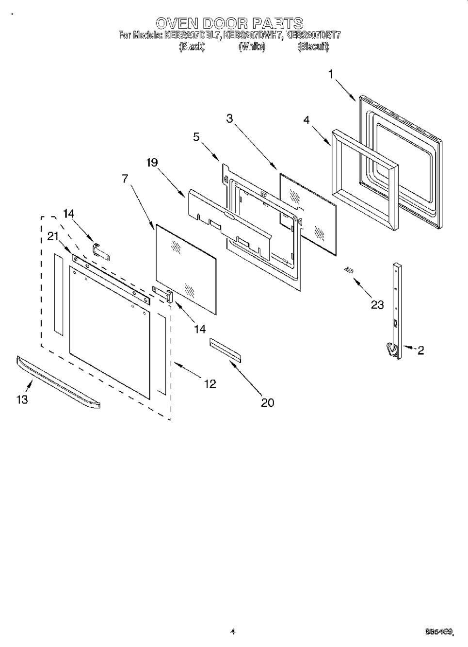 WHIRLPOOL, GLASS-DOOR, WP9759641