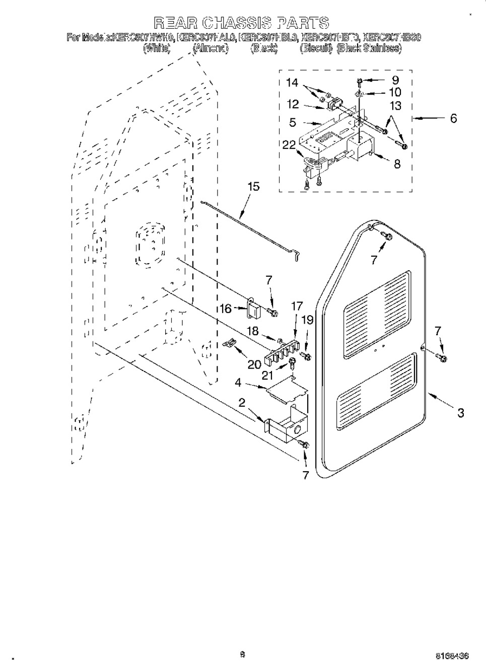 Whirlpool Range Door Lock Switch (9750965)