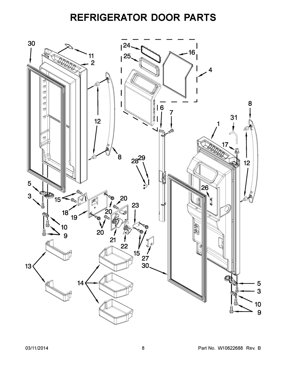 WHIRLPOOL, TRIVET, WPW10539117