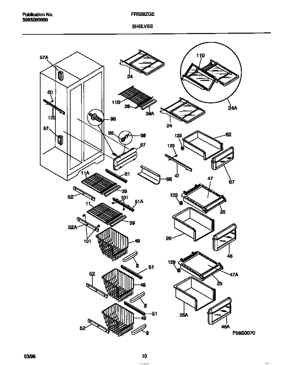 FRIG RE HANGER BASKET RH (5303307887)