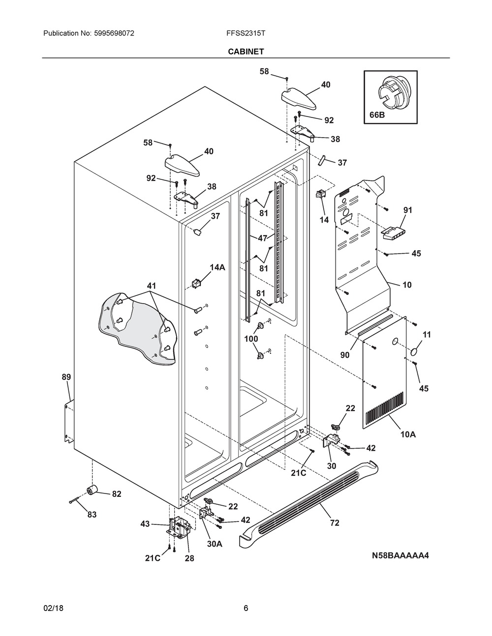 240327012 : 240327012 COVER-HINGE,GRAY