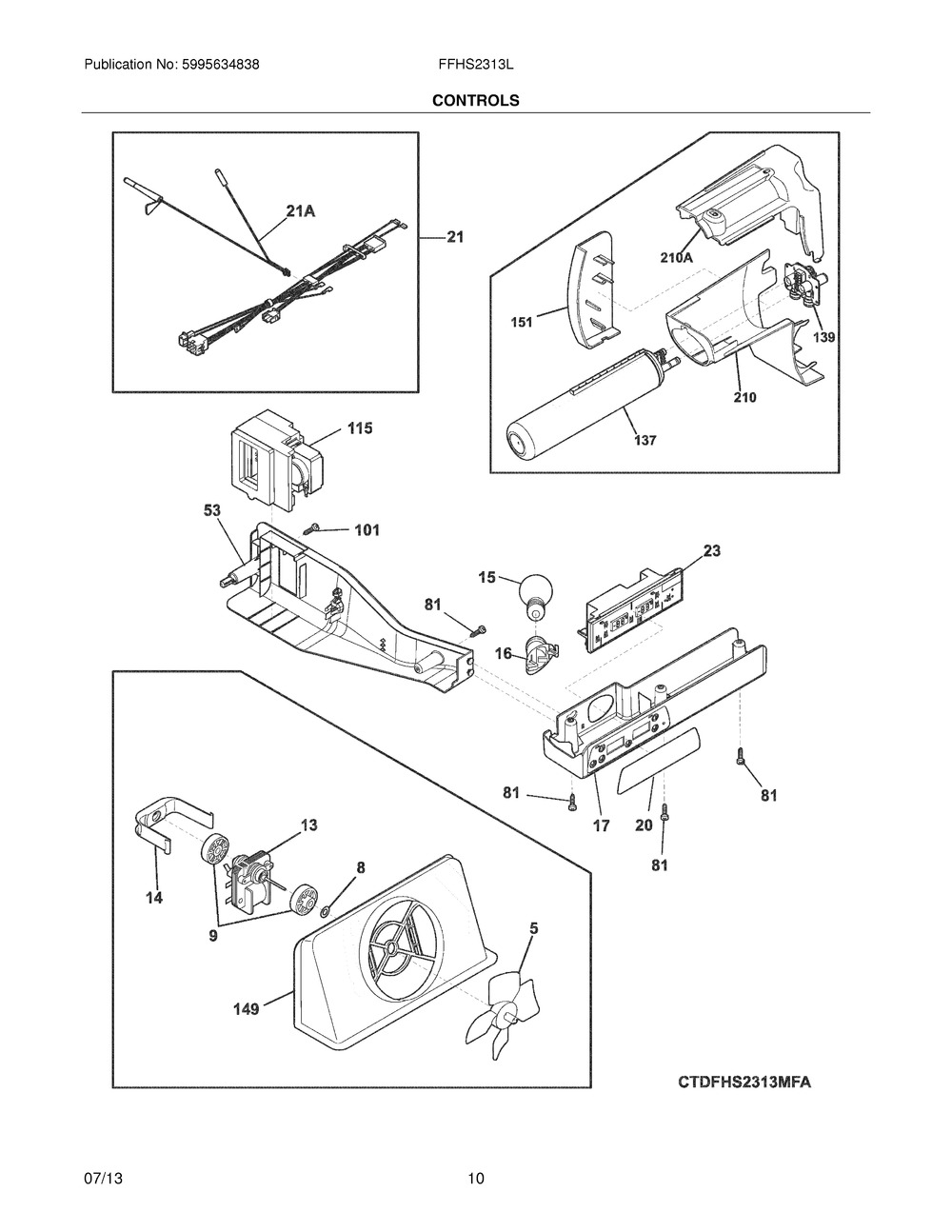 CONTROL,ELECTRONIC,W/COVER (5304499060)