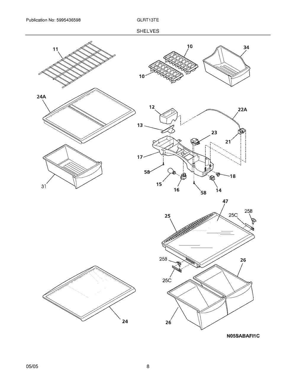 SHELF-"SPILL-SAFE",SLIDING (240358931)