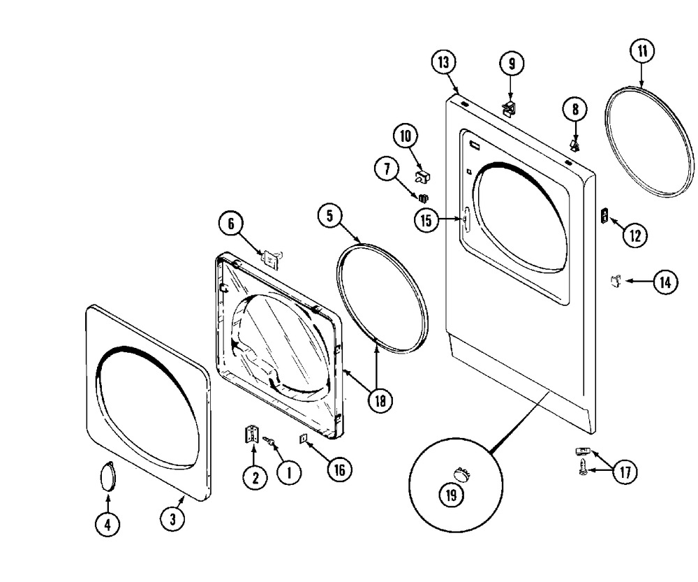 STRIKE, DOOR (W/BRACKET) (WP33001305)
