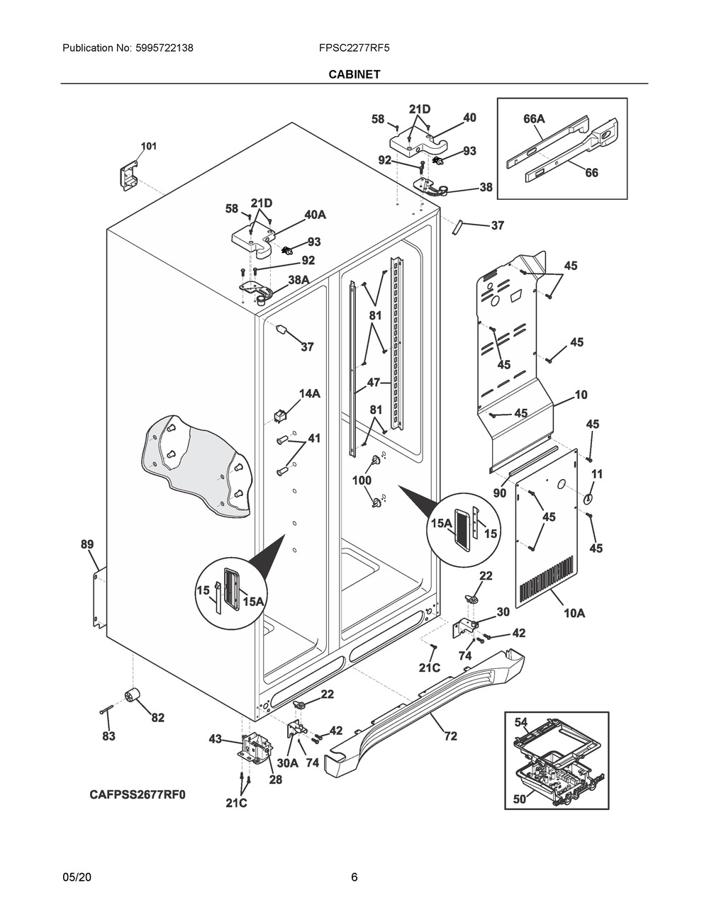 5304504456 : 5304504456 BRACKET-LOWER HINGE,RH,W/H PI