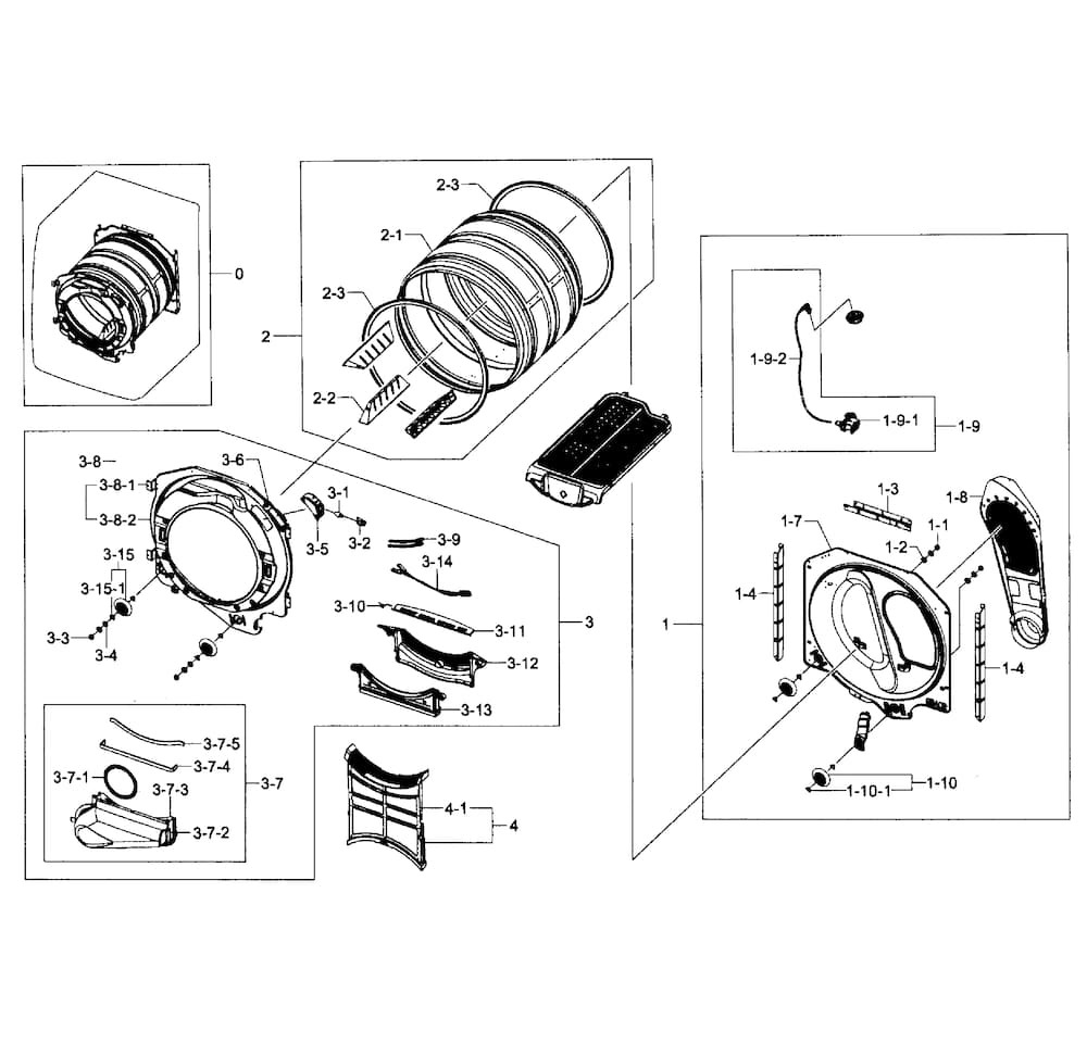 DC97-07521E : DC97-07521E ASSY DUCT AIR;27' DRYER,DV4
