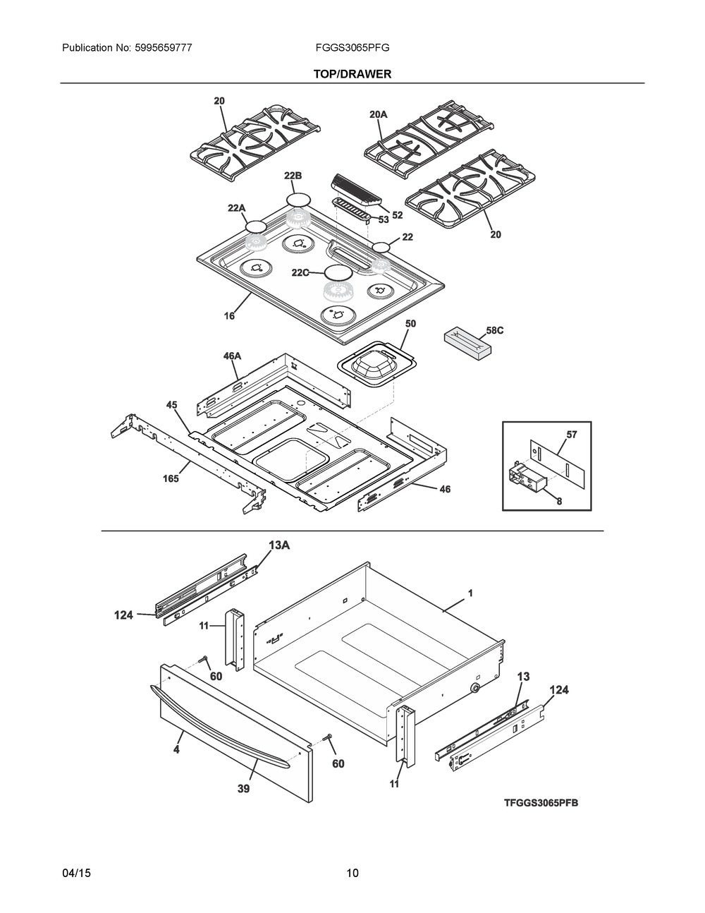 MAINTOP ASSEMBLY,BLACK (318569271)