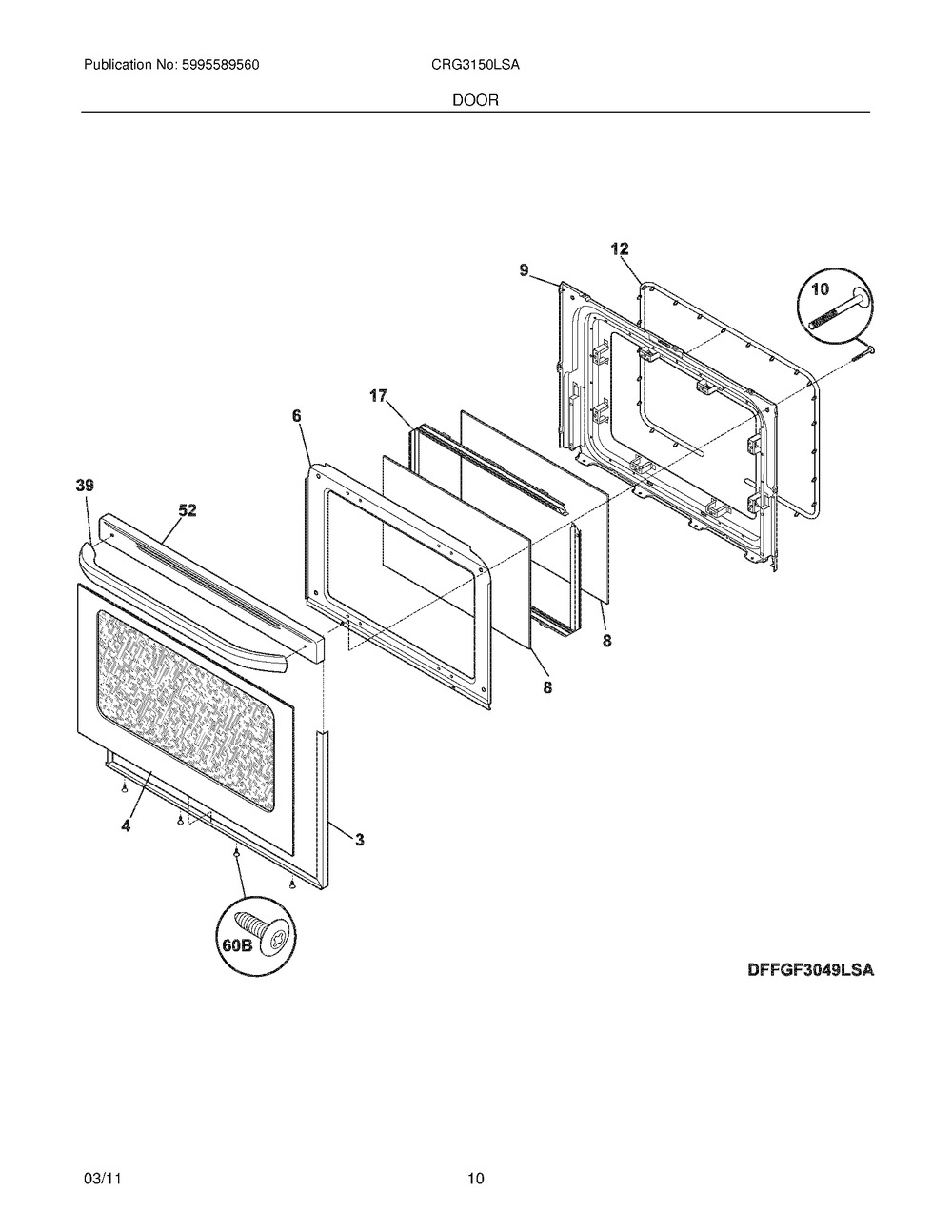 316230629 : C++ 316230629 LINER OVEN DOOR
