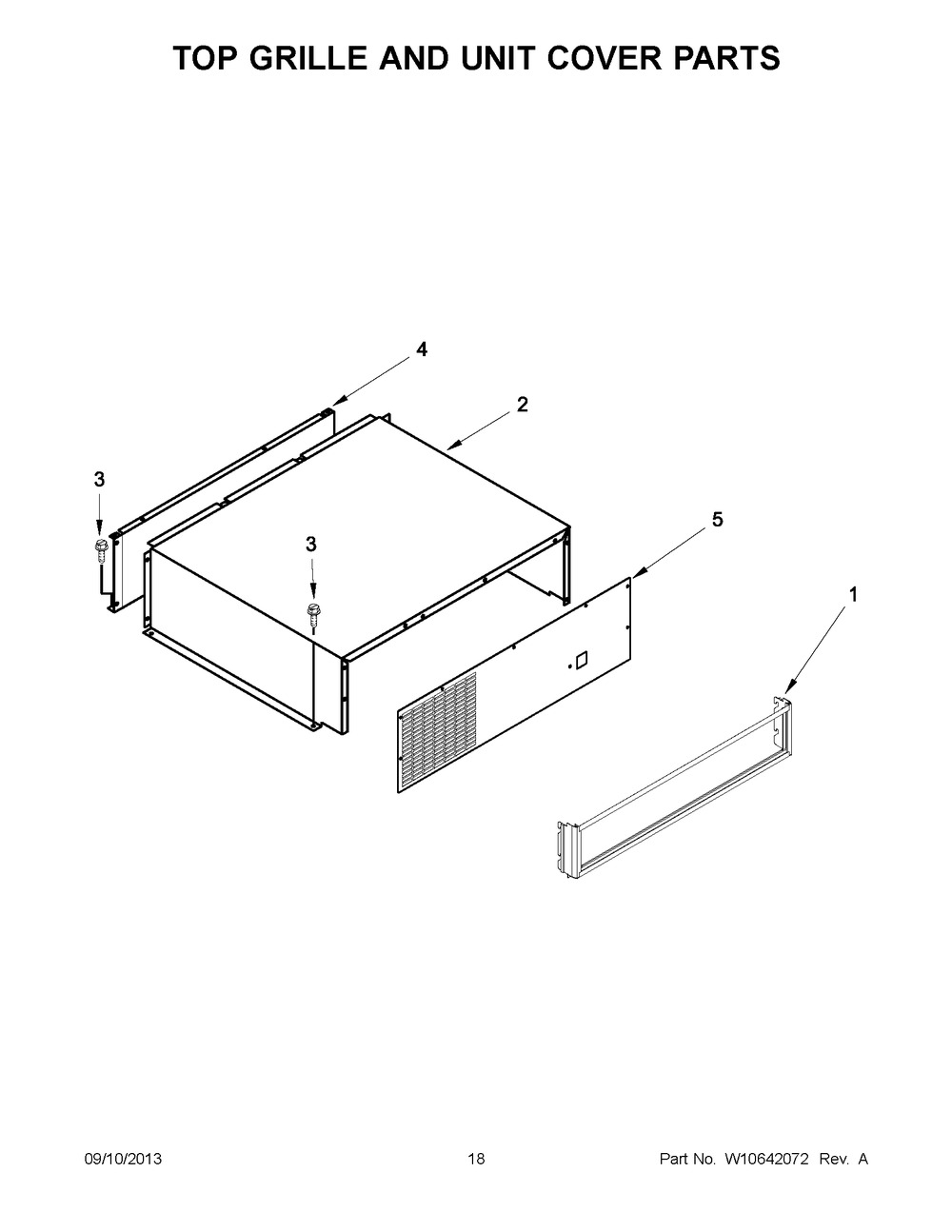 GRILLE ASSY-FRAME,OVLY,48" (2313979S)