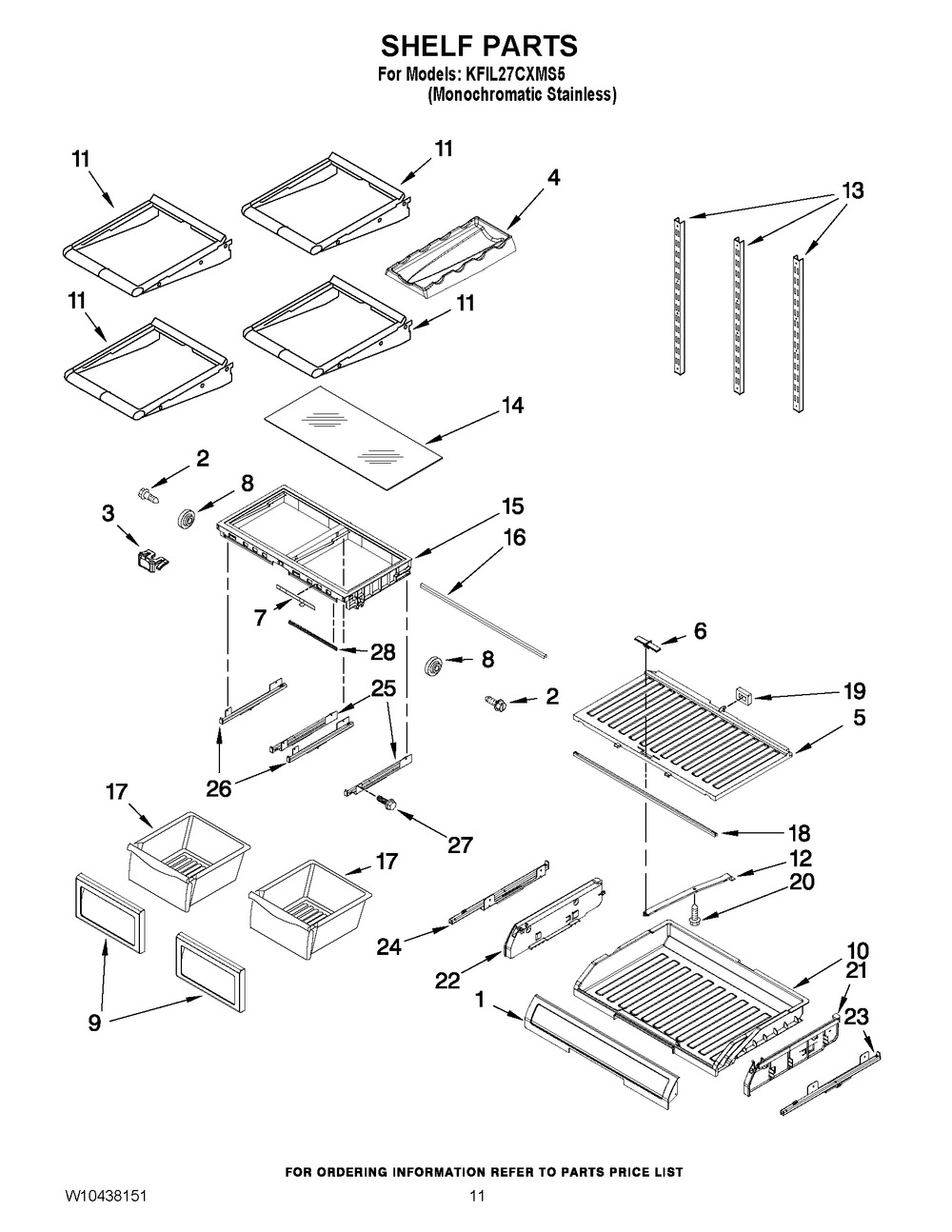 WHIRLPOOL, GLIDE-PANTRY DRA&ER (RH), W10132652
