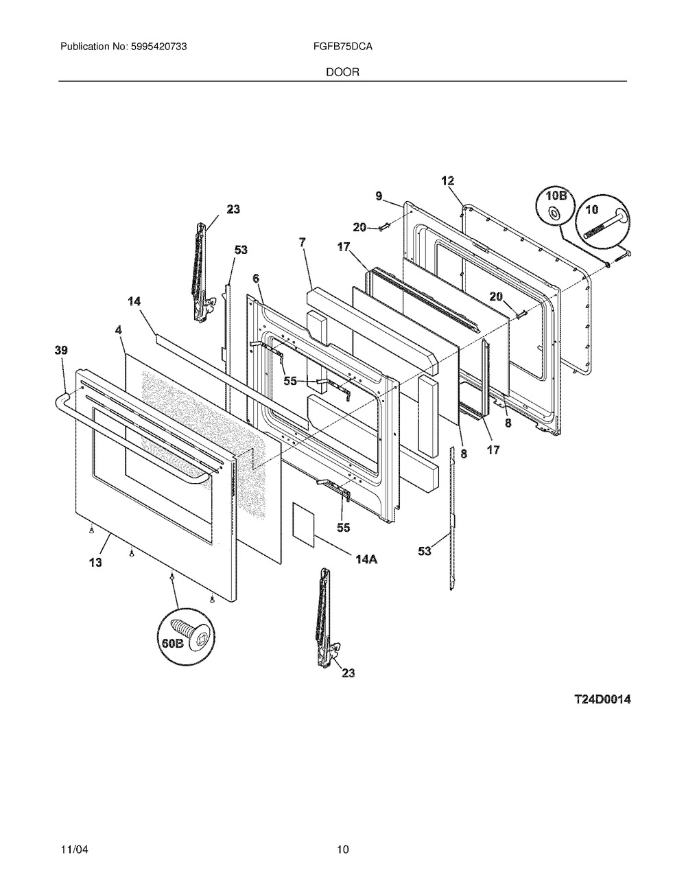 316407800 : C++ 316407800 PANEL,OVEN DOOR,STAINLESS