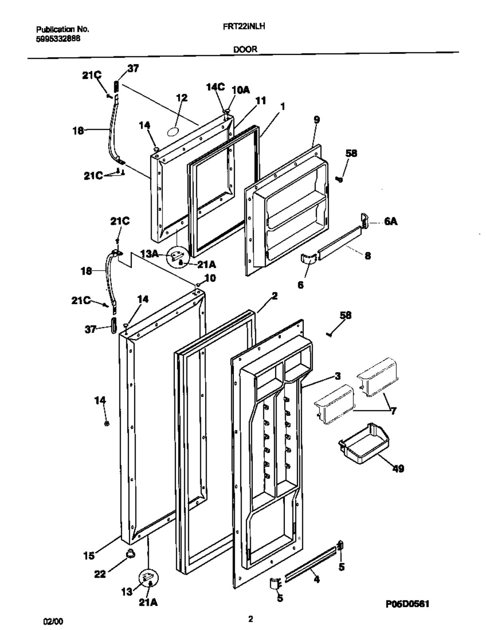 FRIDGE GASKET (218730616)
