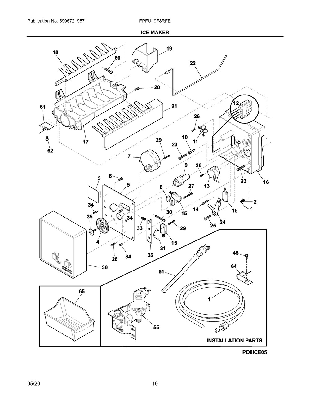 TUBE-WATER INLET (297044904)