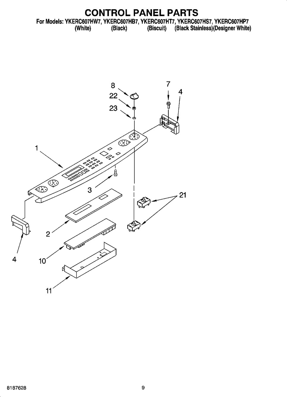 Whirlpool Range Electronic Control Board (8184718)