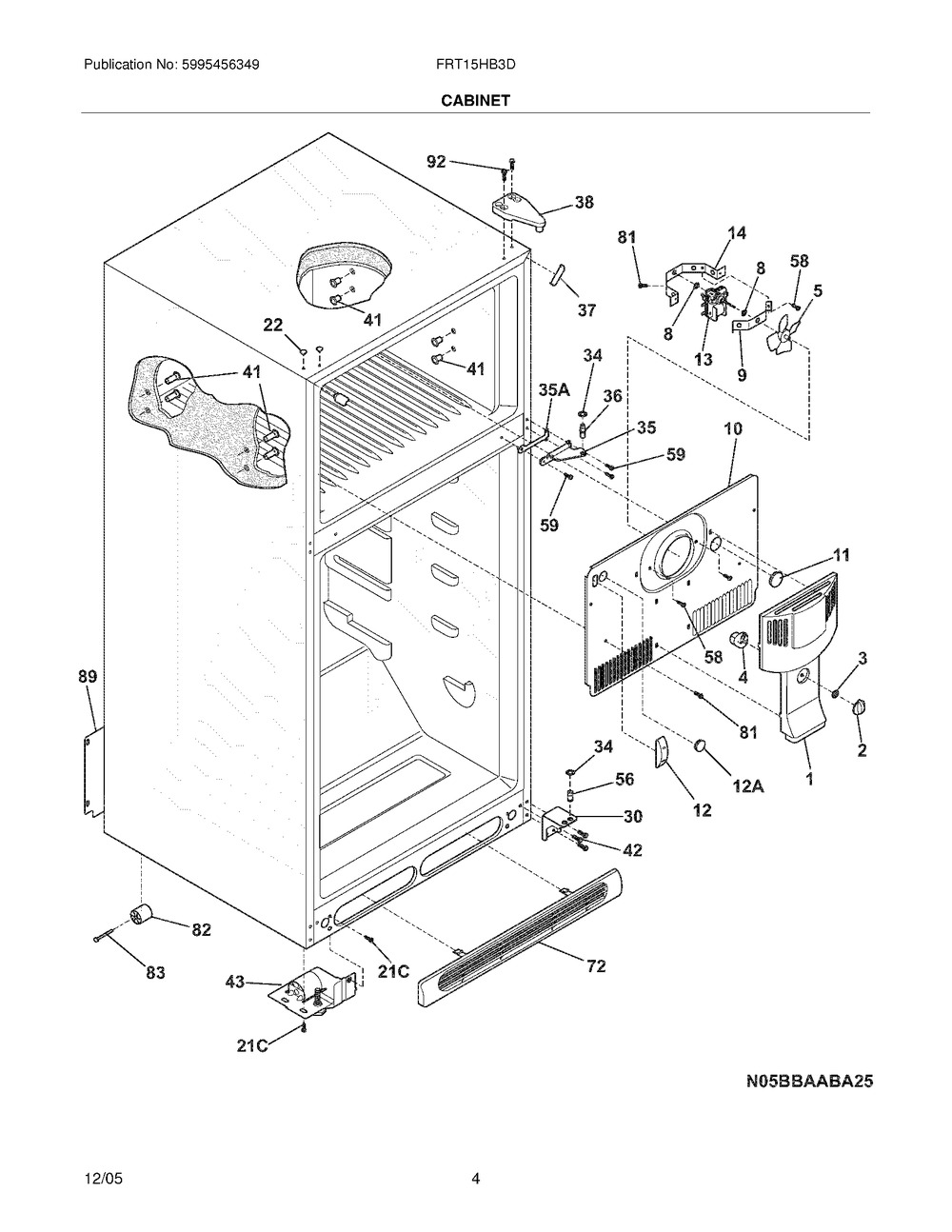 241622504 : C++ 241622504 UP-HINGE,PLASTIC,BISQUE