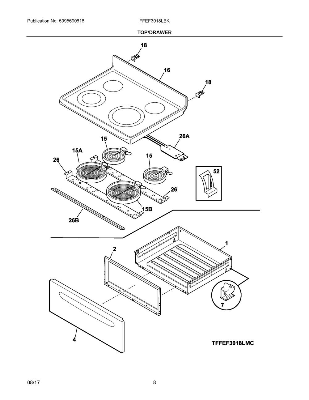 5304517505 : 5304517505 HARNESS,WIRING,SURFACE