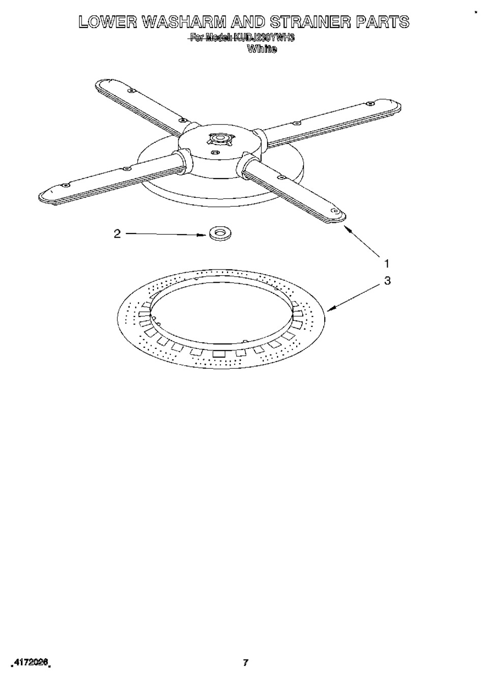 WHPL DW WASH ARM (9740733)