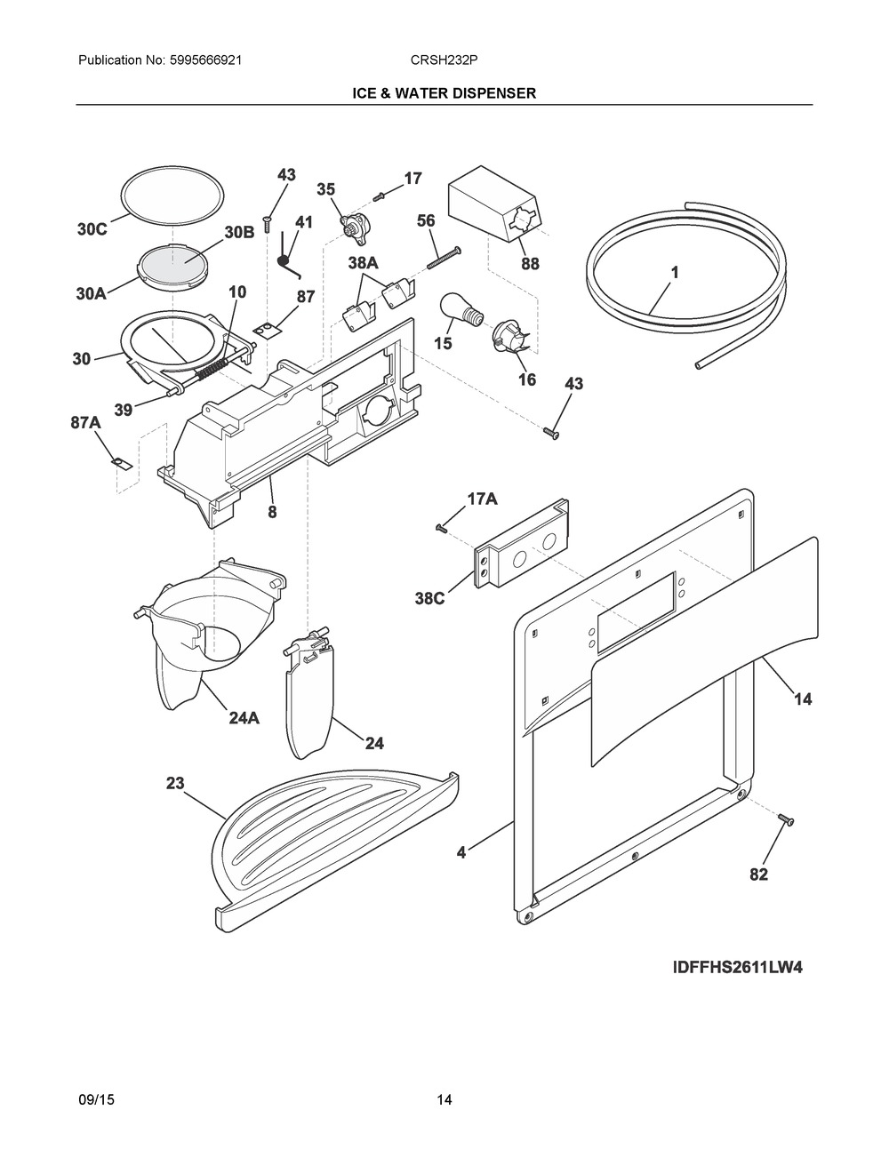 240570232 : 240570232 LABEL-MODULE COVER,BLACK