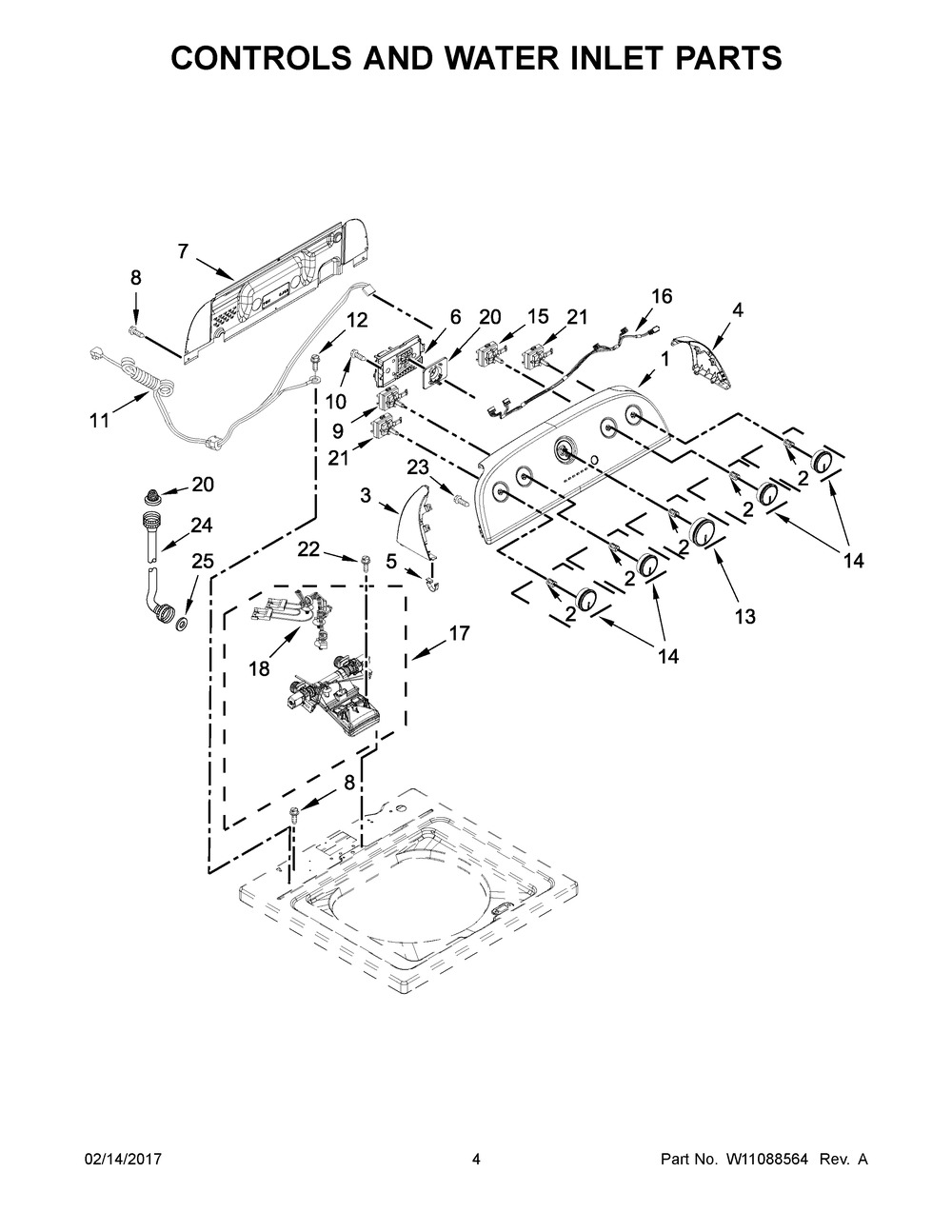 WHIRLPOOL, CNTRL-ELEC, W10802387