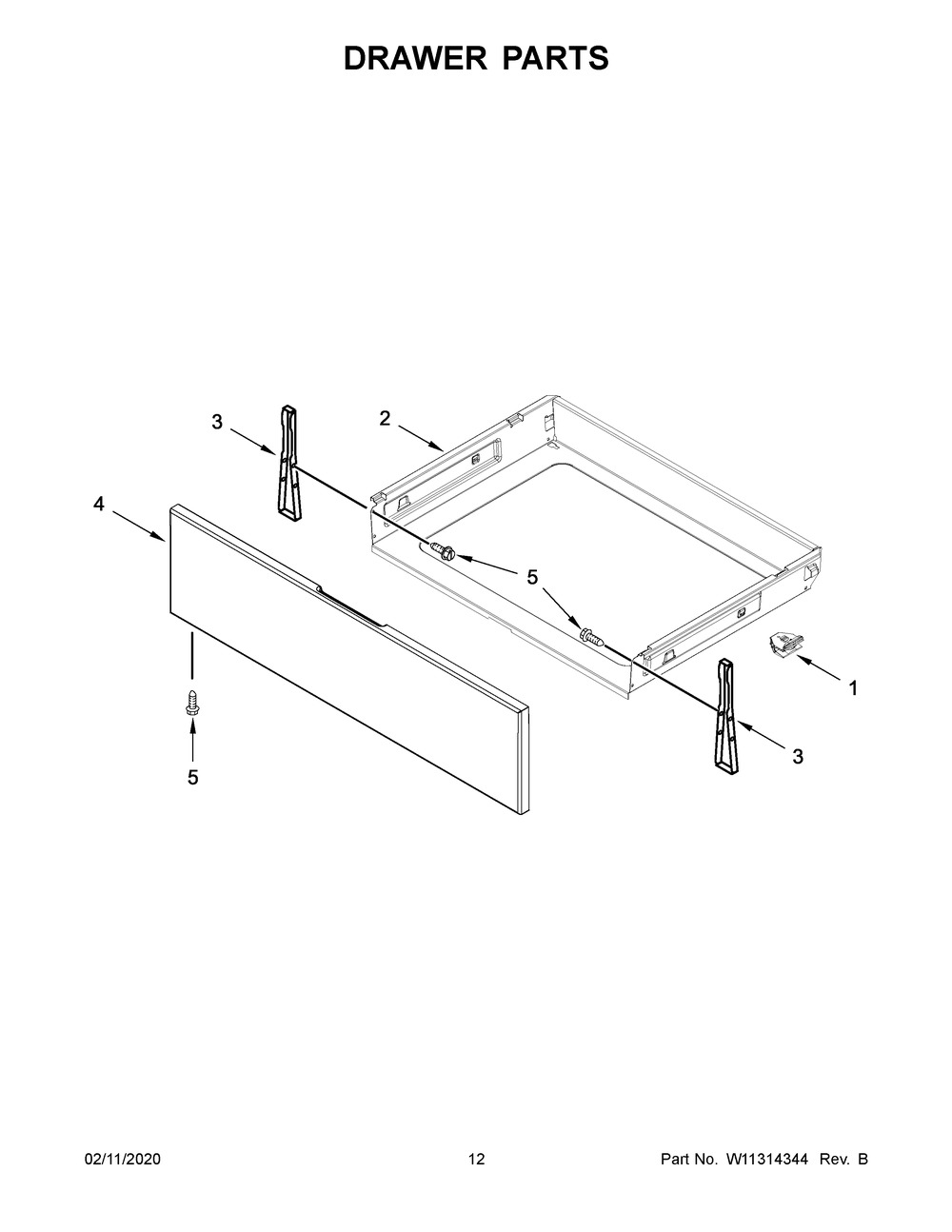 WHIRLPOOL, PANEL-DRWR, W11165138
