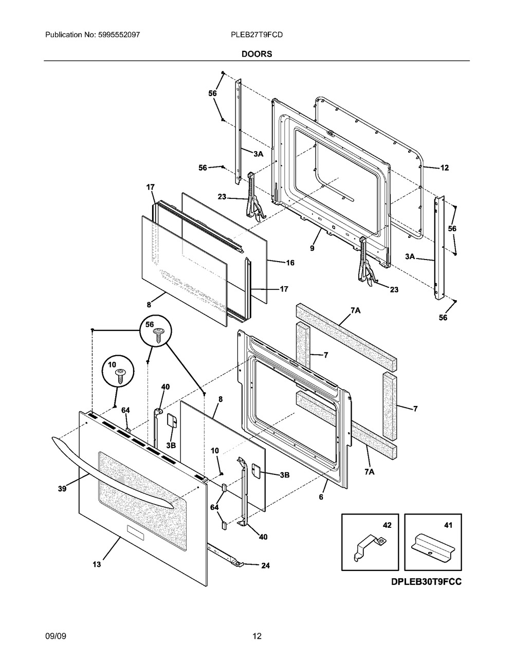 GASKET DOOR OVEN (318053126)