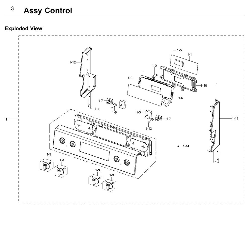 KNOB/DIAL ASSY, FTQ353IWUW (DG94-00221B)