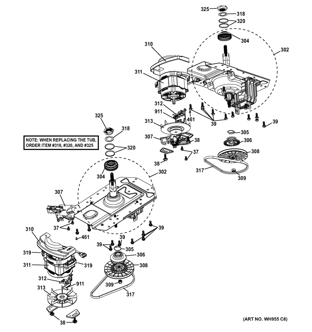 GE, WASHER PLAIN, WW01A00556